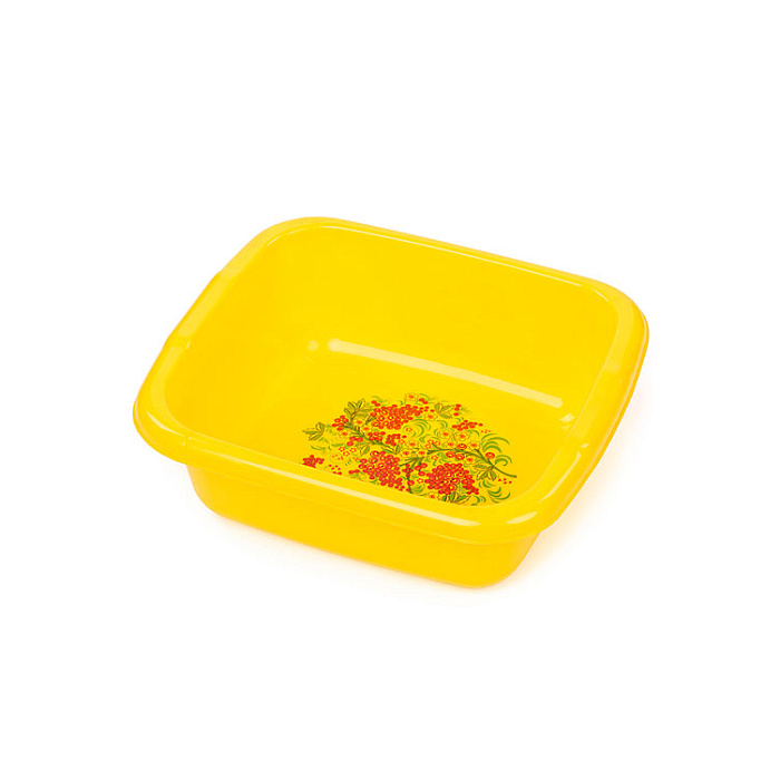 Таз квадратный 4 л декор микс в ассортименте