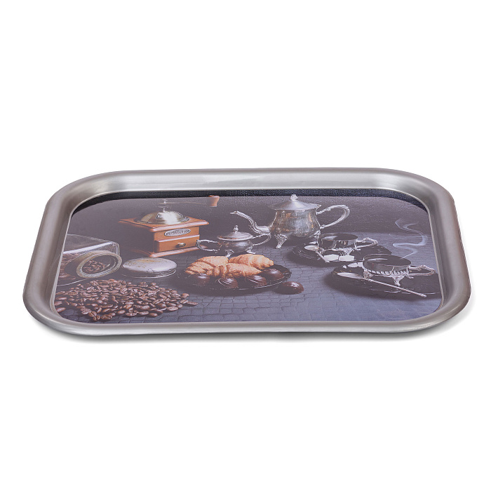 Поднос прямоугольный декорированный
