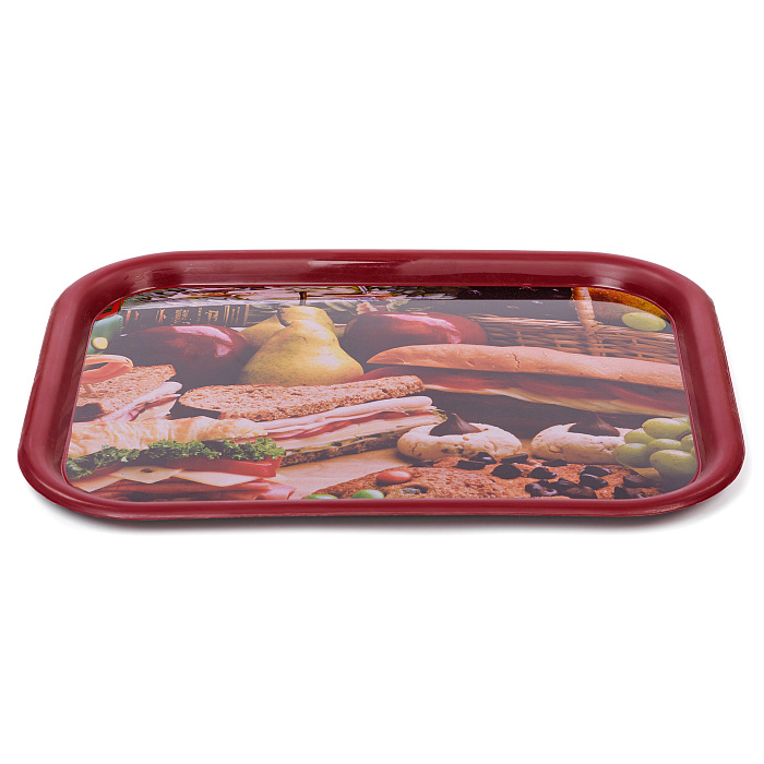 Поднос прямоугольный декорированный