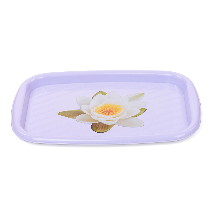 Поднос прямоугольный малый декорированный