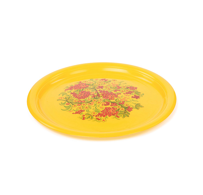 Поднос круглый декорированный